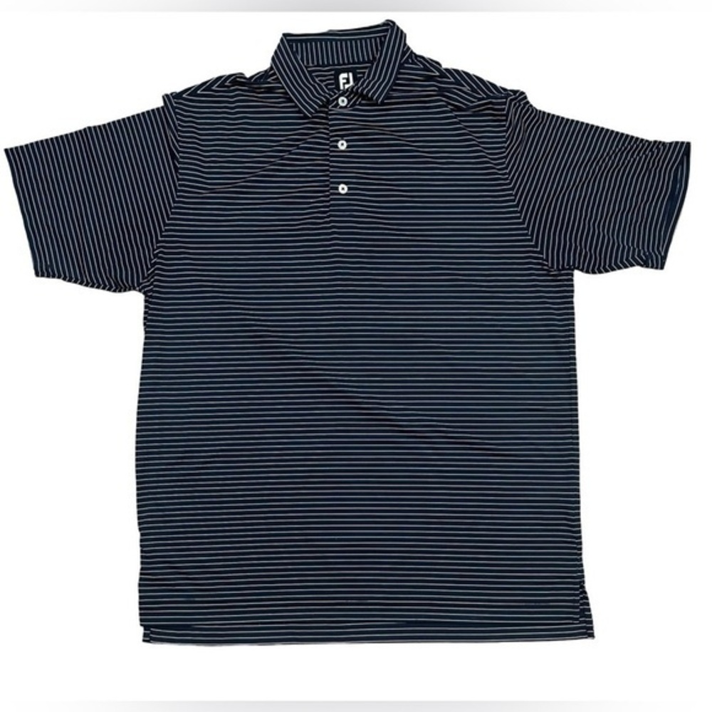 FOOTJOY PERFORMANCE‎ POLO Navy White Stripe Size Extra Large